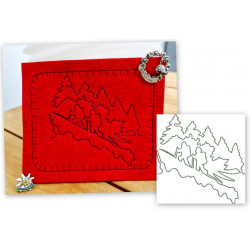 Stickserie - Hiking Wandern Line Art 9